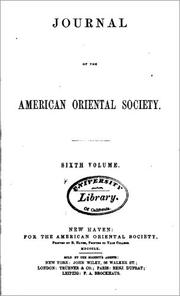 Front cover of Journal of the American Oriental Society by American Oriental Society