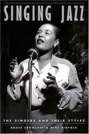 Cover of Singing jazz by Bruce Crowther