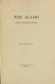 Front cover of The Alamo, and other poems by Viola Riley Berry