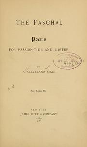 Cover of The Paschal by A. Cleveland Coxe