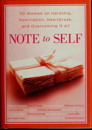 Cover of Note to self by Andrea Buchanan