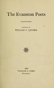 Front cover of The Evanston poets by Levere, William C.