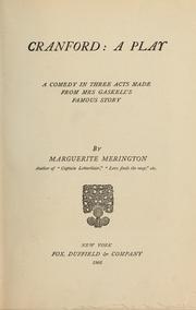 Cover of Cranford by Marguerite Merington