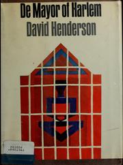 Front cover of De mayor of Harlem by Henderson, David