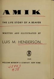 Cover of Amik by Luis M. Henderson