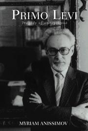 Front cover of Primo Levi, ou, La tragédie d'un optimiste by Myriam Anissimov