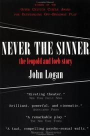 Cover of Never the sinner by Logan, John