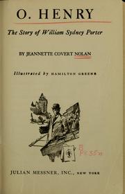 Cover of O. Henry by Jeannette Covert Nolan