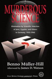 Cover of Muderous science by Benno Müller-Hill