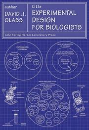 Cover of Experimental Design for Biologists by David J. Glass