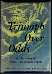 Cover of Triumph Over Odds by J. Donald Adams