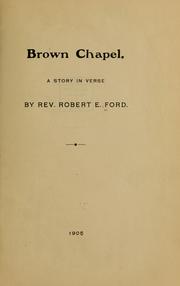 Cover of Brown Chapel by Robert Edgar Ford