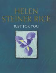 Front cover of Just for you by Helen Steiner Rice