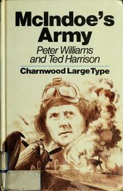 Cover of McIndoe's army by Peter Williams