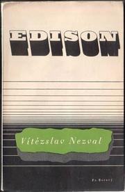Cover of Edison by Vítězslav Nezval