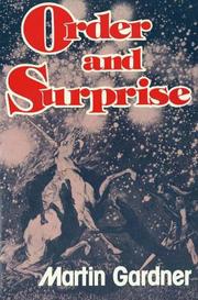 Cover of Order and surprise by Martin Gardner