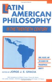 Cover of Latin American philosophy in the twentieth century by Jorge J. E. Gracia