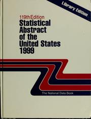 Front cover of Statistical abstract of the United States, 1999 by Unknown
