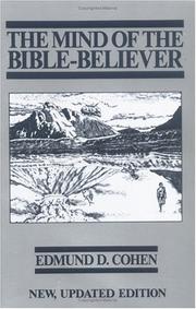 Front cover of The mind of the Bible-Believer by Edmund D. Cohen