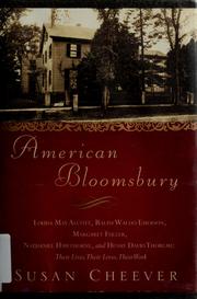 Cover of American Bloomsbury by Susan Cheever