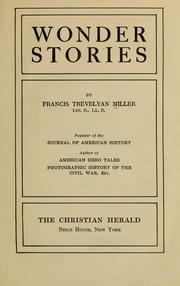 Cover of Wonder stories by Francis Trevelyan Miller