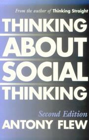 Cover of Thinking about social thinking by Antony Flew