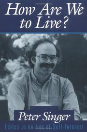 Cover of How are we to live? by Peter Singer