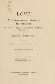 Front cover of Love; a treatise on the science of sex-attraction by Bernard Simon Talmey