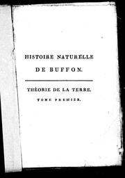 Cover of Histoire naturelle de Buffon by René-Richard Castel