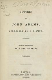 Front cover of Letters of John Adams, addressed to his wife by John Adams