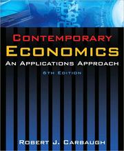Cover of Contemporary economics by Robert J. Carbaugh