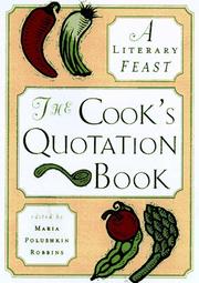 Cover of A cook's alphabet of quotations by Maria Polushkin Robbins