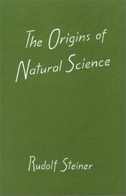 Front cover of The origins of natural science by Rudolf Steiner