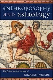 Cover of Anthroposophy and Astrology by Elisabeth Vreede