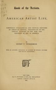 Front cover of Book of the artists by Henry T. Tuckerman