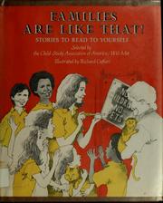 Front cover of Families are like that! by Richard Cuffari