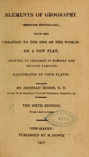 Front cover of Elements of geography by Jedidiah Morse
