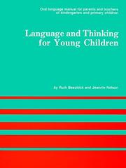 Cover of Language and thinking for young children by Ruth Beechick