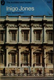 Cover of Inigo Jones by John N. Summerson