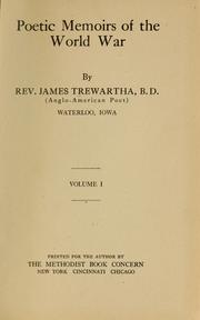 Front cover of Poetic memoirs of the world war by James Trewartha