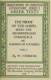 Front cover of The Proof of the Gospel by William Eusebius Andrews