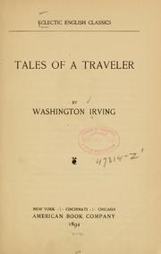 Front cover of Tales of a traveler by Washington Irving