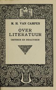 Front cover of Over literatuur by Michel Herman van Campen