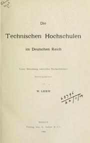 Front cover of Das Unterrichtswesen im Deutschen Reich by W. Lexis
