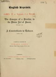 Cover of The essays of a prentise, in the divine art of poesie by King James VI and I