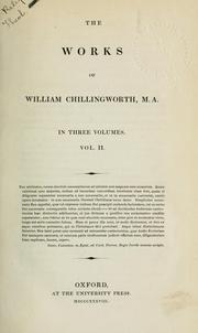 Front cover of The works of William Chillingworth by William Chillingworth