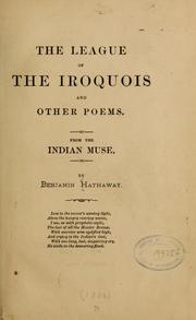 Front cover of The league of the Iroquois by Benjamin Hathaway
