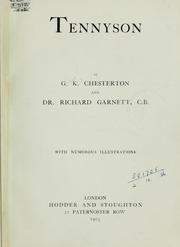 Cover of Tennyson by Gilbert Keith Chesterton