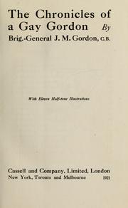Front cover of The chronicles of a gay Gordon by Joseph Maria Gordon