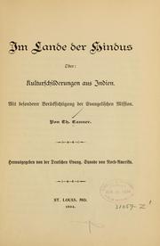 Cover of Im lande der Hindus by Th Tanner